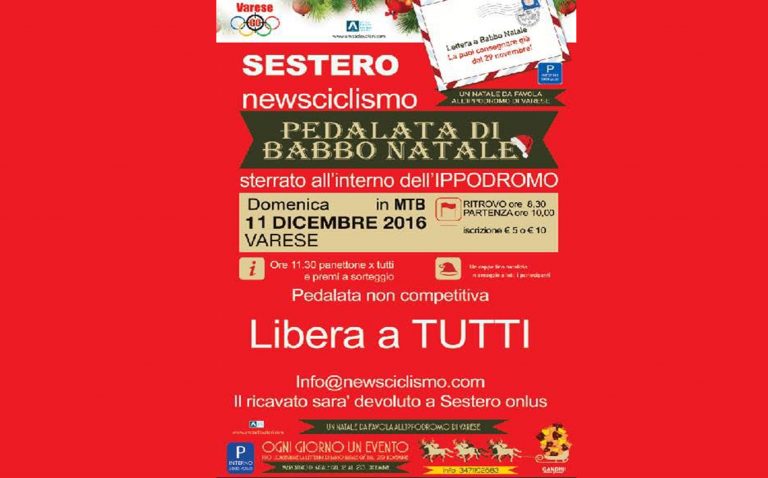 Babbo Natale in MTB all’ippodromo!