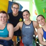 Arjiola Trimi, Alessia Berra, Giulia Ghiretti (Ego Parma Nuoto) e Arianna Talamona