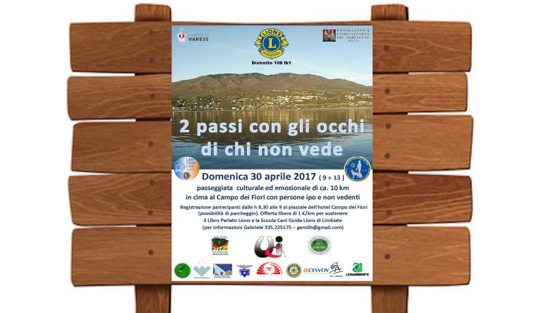 “2 Passi con gli occhi di chi non vede”