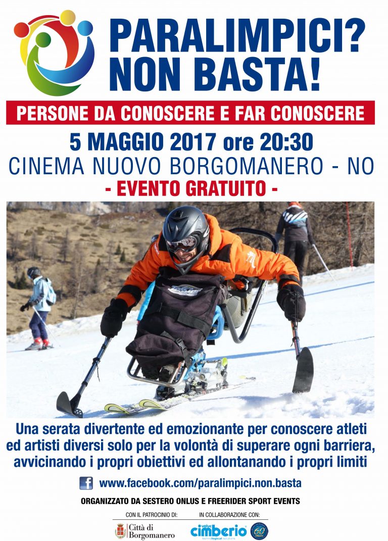E’ la sera di “Paralimpici? Non basta!”