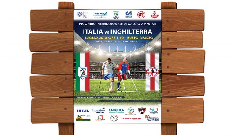 Calcio amputati: domenica a Busto Arsizio Italia-Inghilterra per il memorial Starvaggi Calcio amputati: domenica a Busto Arsizio Italia-Inghilterra per il memorial Starvaggi