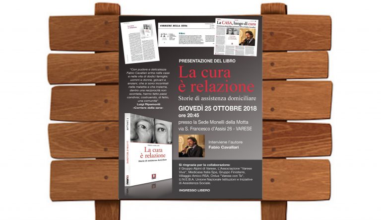 Fabio Cavallari: “La cura è relazione”. Giovedì alle 20.45 al Caffè degli Alpini Fabio Cavallari: “La cura è relazione”. Giovedì alle 20.45 al Caffè degli Alpini