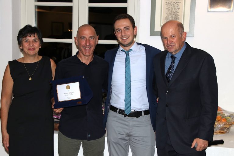 GS Pavarin: Lino e Achille sorridono in gruppo