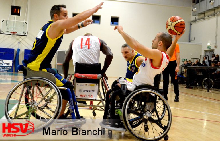 Basket in carrozzina. La Cimberio sabato al PalaInsubria con Porto Torres