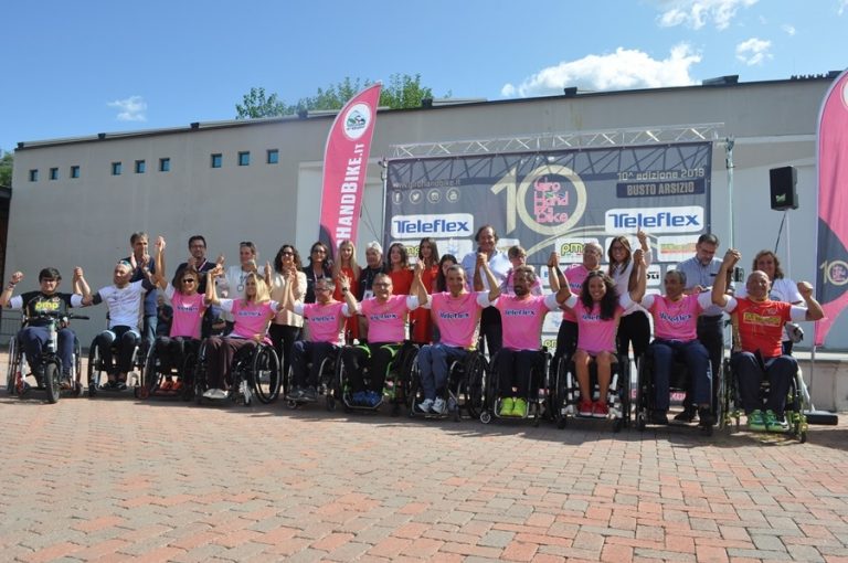 Il Giro d’Italia di handbike saluta Busto Arsizio Il Giro d’Italia di handbike saluta Busto Arsizio