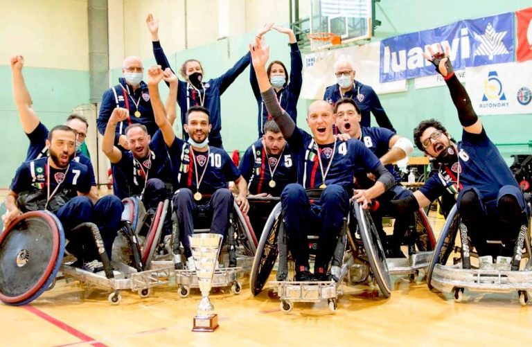 Rugby in carrozzina: Padova sbanca con il poker di scudetti!