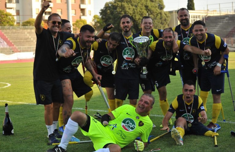 Calcio amputati: scudetto allo Sporting Amp Football Fano